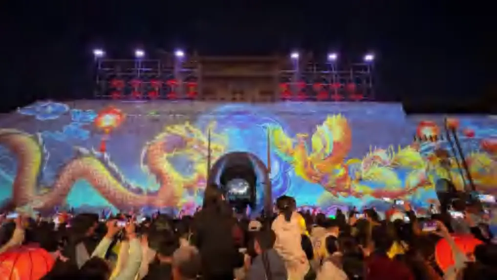 大同古城开城仪式 Mapping Show