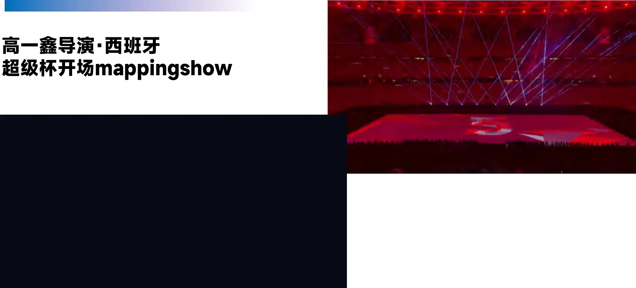 西班牙超级杯开场 Mapping Show